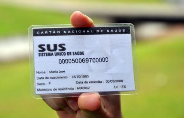 Como fazer cartão Sus